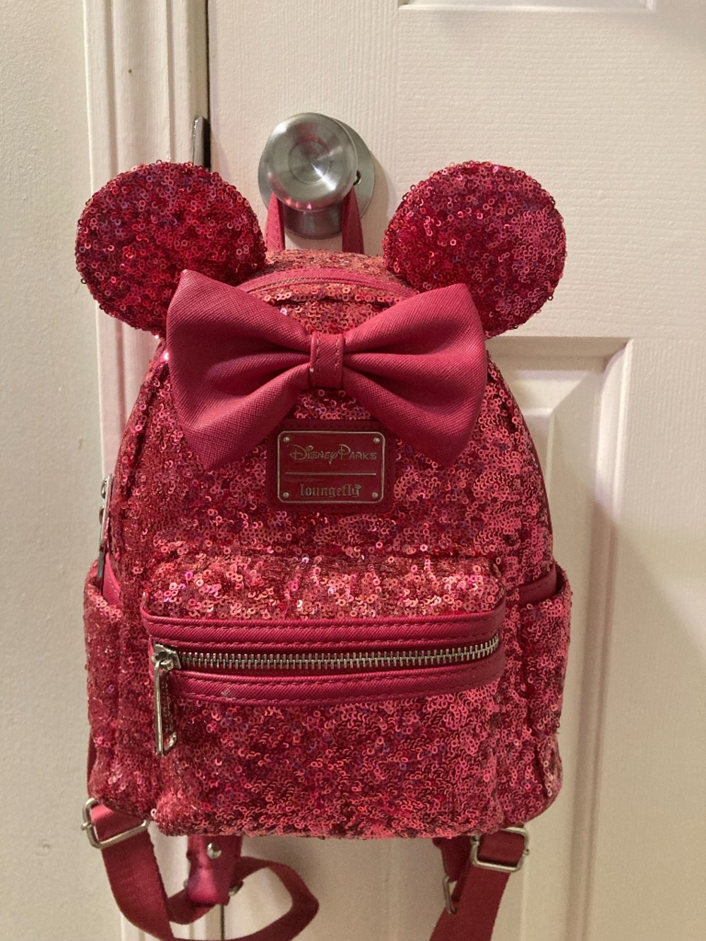 Pink Sequin Loungefly Backpack